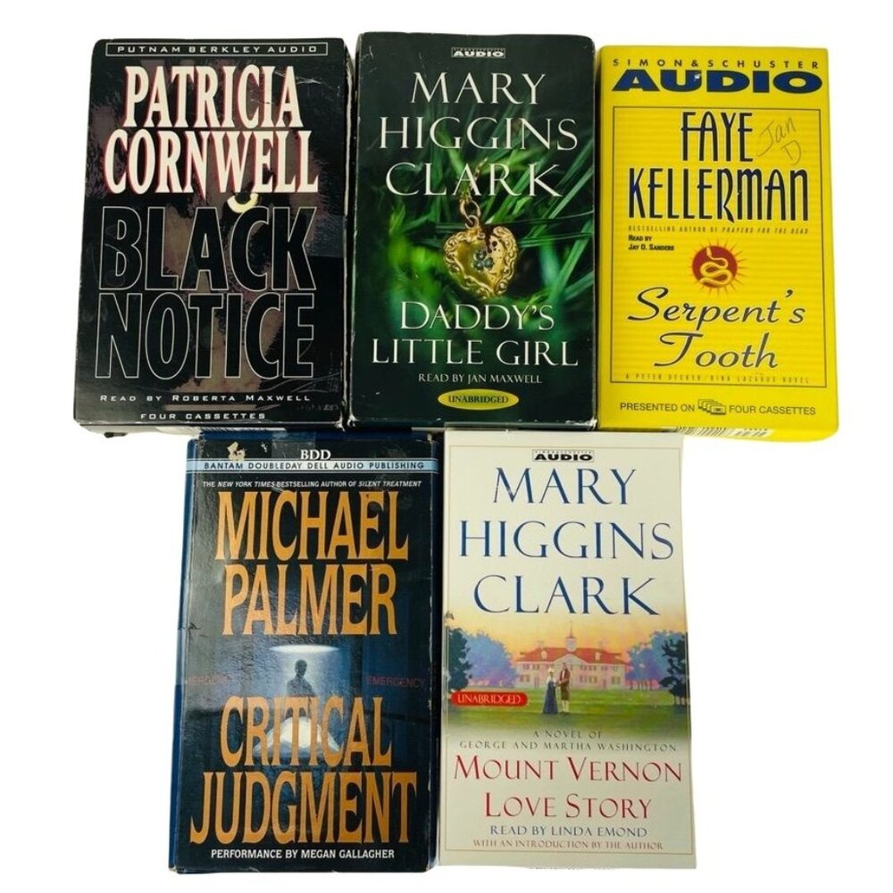 Audio Cassette Books On Tape Crime u Thriller Mystery Suspense Novels Mary Higgi